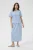 Blouse met korte mouwen Regular fit Soft Chambray light blue