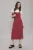 TRENDYOLMİLLA Dames Rood Geruit Maxi Mouwloos Casual A-lijn Jurken
