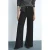 Mango high waist wide leg jeans black denim