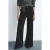 Mango high waist wide leg jeans black denim