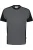 HAKRO T-Shirt ronde hals antraciet/zwart, Tweekleurig