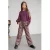 Like Flo wide leg cargobroek bruin