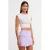 Dames Mouwloze Geribbelde Cropped T-Shirt