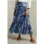 River Woods Fantasy Blue Elastic Waist Skirt