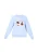 MYMO Sweatshirt ‘Pop’  lichtblauw / bruin / rood / wit