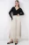 Hoge Taille Maxi Rok met Rimpeldetail