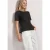 Street One Dames Shirt met ronde hals en volantdetail in Bruin