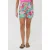 EsQualo Shorts Long Disco Flower Print
