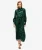 Maxi-jacquardjurk met col Groen