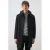 Mango Man mantel jas met split en wol – middenbruin
