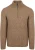 Suitable Half Zip Trui Donnegal Tweed Eco Wool Beige