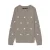 VERO MODA CURVE rechtvallende gebreide trui met borduursels en hartjes Plus Size – beige