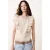 MANGO TEEN blousetop met ruches – lichtbruin