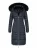 Lange winterjas voor dames UMAY Navahoo Navy: XXL