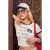 TRENDYOLMİLLA Dames Ecru Slogan Kort Regular fit T-shirts
