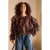 Smashed Lemon blouse met ruches – donkerbruin