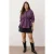 Trendyol Curve Dames Paars Effen Lang Regular fit Grote maten Overhemden