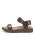 WODEN Sandaal ‘Line Fish’  chocoladebruin