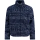 A Fish Named Fred fleece jas geprint donkerblauw
