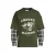 Croyez relaxed fit geruite longsleeve met logo – donkergroen