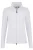 HAKRO Regular Fit Dames fleece jas wit, Effen