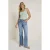 Para Mi high waist straight leg jeans medium blue denim