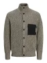Jack – Jones Jcomace Knit Cardigan Smu 12270984 Vest Chateau Gray W. Black
