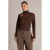 Yest top met strass-steentjes – roodbruin