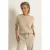 Claudia Sträter trui met linnen beige gebreid