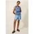 White Stuff Flowing Graes Jersey Shirt Blue Printed