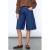 SisterS Point denim wide leg jort – donkerblauw