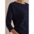 Shirt met 3/4-mouwen en wafelstructuur
