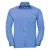 Russell Collection Heren Poplin Easy-Care Formeel Overhemd met Lange Mouwen (Bedrijfsblauw)