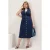 Curve damesjurk, marineblauw, recht model, mouwloos, casual/dagelijks, slank model, plus size.