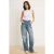 TRENDYOLMİLLA Dames Blauw Effen Wijde pijp Hoge taille Jeans