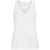 Klassieke witte mouwloze top met V-hals van zachte, lichtgewicht jersey.