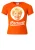 LOGOSHIRT Shirt ‘Brandt Zwieback’  neonoranje / wit