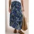 Cecil Dames Maxirok met volants en print in Blauw