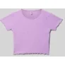 Only Regular fit T-shirt met zoom met ruches, model ‘NELLA’