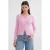 Geknoopte Slim Fit Geribbelde Brei Cardigan
