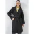 Gebelte Lange Trenchcoat met Jassenkraag
