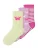 NAME IT Sokken ‘NMFFJOLA’  pasteelgeel / lavendel / fuchsia / wit