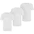 Boss Heren-T-shirt met geborduurd logo en ronde hals (set van 3) (Wit)
