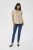 Blouse met korte mouwen Regular fit Feather Grey CC beige