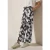 Cecil Dames Broek met gedessineerde Wide Legs in Grijs