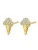 Hey Happiness Oorbellen ‘Sweet Ice Cream’  goud