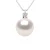 Halsketting Sieraden Diamanten 0,03 Cts – Echte Gecultiveerde Parel Akoya Japanse Gecertificeerd Rond 8-9 mm