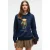Oversized sweatshirt met print en ronde hals