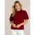 IVY BEAU Gilaila Tops  Dark Red