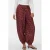 VERO MODA regular waist ballon casual broek met stippen – donkerrood